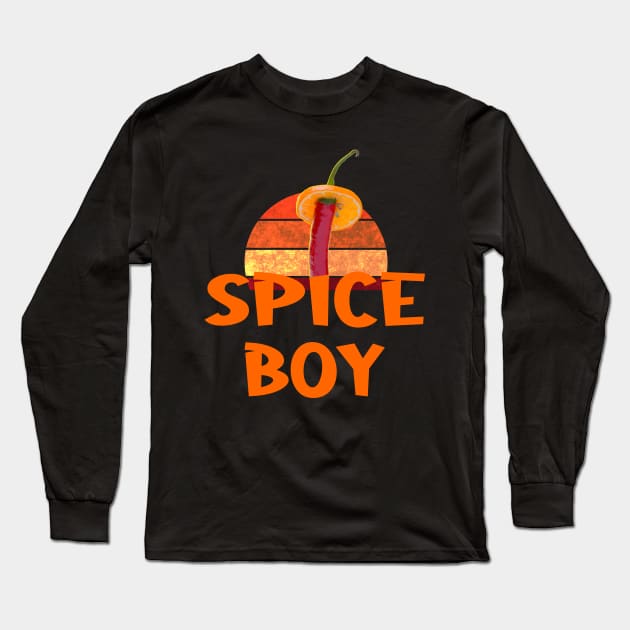 Spice Boy - Funny Red Chili Pepper Long Sleeve T-Shirt by funfun